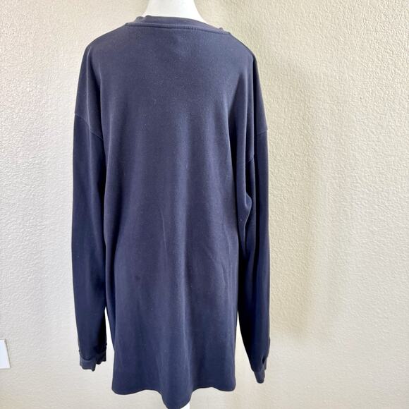 RASCO FR 3 Button Pullover Long Sleeve Shirt Men’s 2XL Flame Resistant Navy - Picture 8 of 13